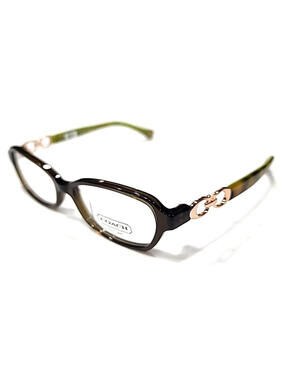 Coach HC6017 Vanessa 5036 Small Dark Olive Oval Eyeglasses 50-15 135 New